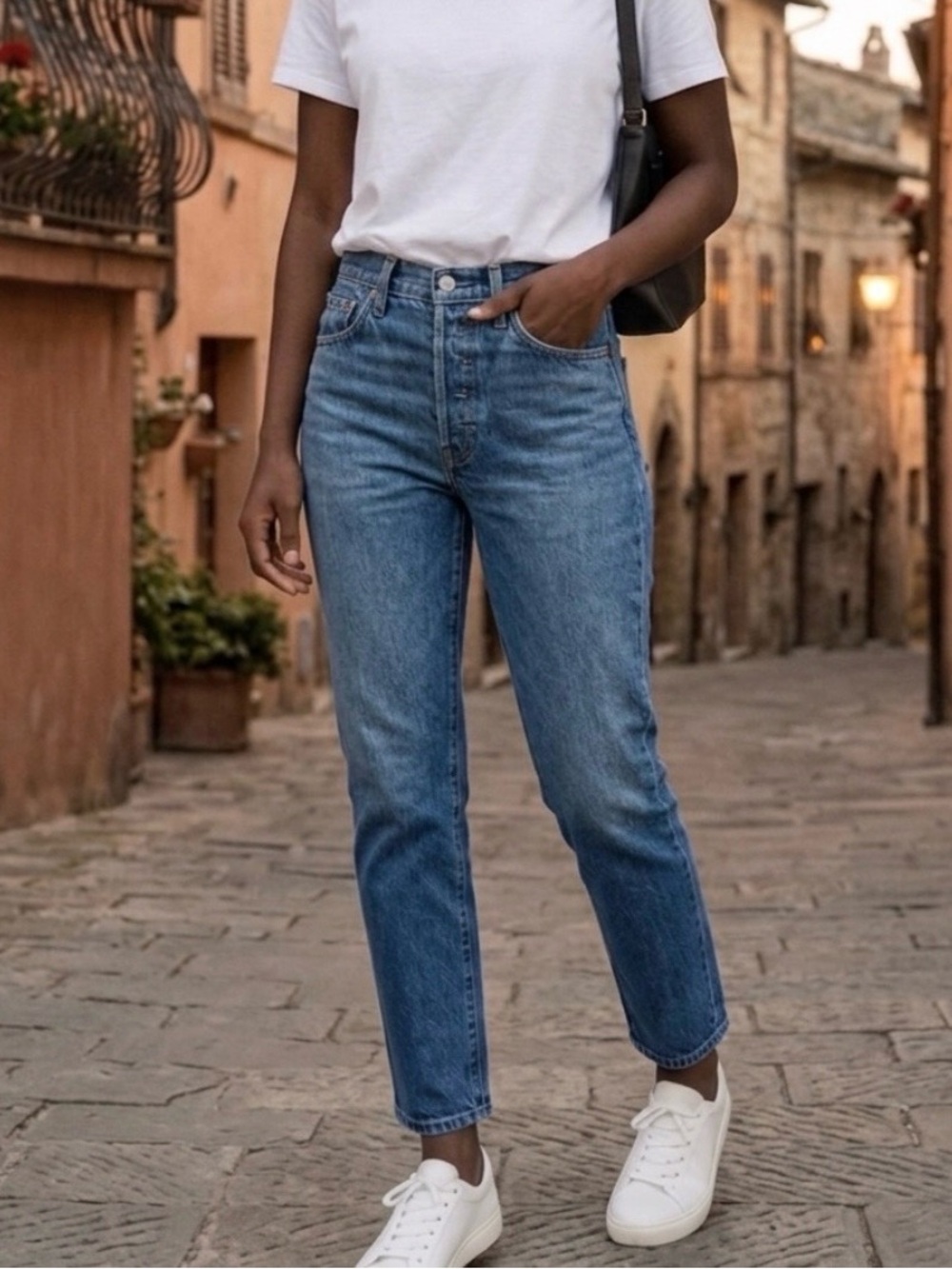 Levi’s Premium 501 Skinny Jeans High Rise 90s Medium Wash Women’s 28